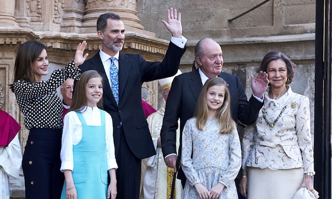 La Familia Real en la Misa de Pascua de Mallorca