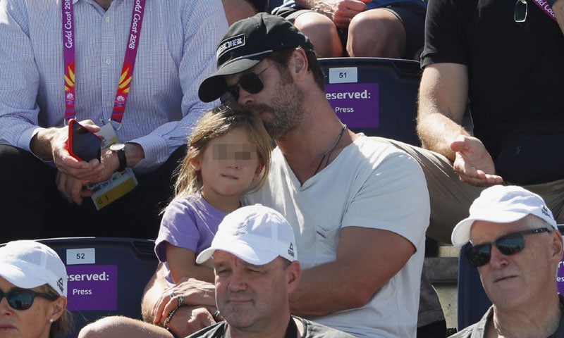 Chris Hemsworth y su hija India Rose