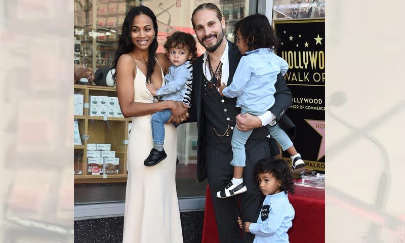 La de la fama y su familia, las dos 'estrellas' de Zoe Saldana