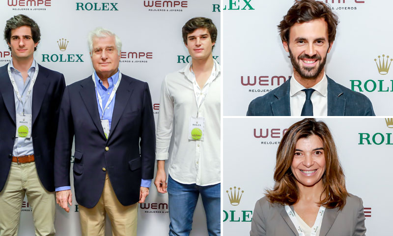 El Duque de Alba y sus hijos, el futbolista Achraf Hakimi, Enrique Solís... visitan el salón VIP de Rolex en el Mutua Madrid Open