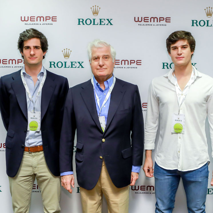 El Duque de Alba y sus hijos, el futbolista Achraf Hakimi, Enrique Solís... visitan el salón VIP de Rolex en el Mutua Madrid Open