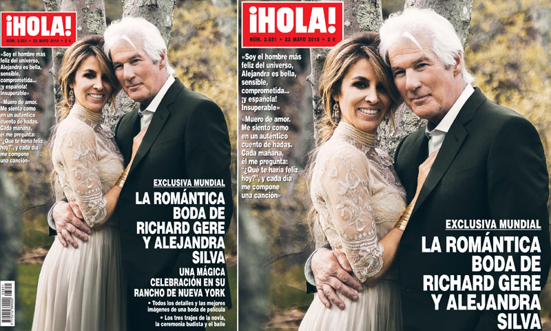 Exclusiva mundial en ¡HOLA!: La romántica boda de Richard Gere y Alejandra Silva