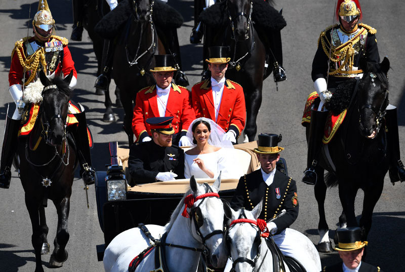 Recorrido de Harry y Meghan tras su boda