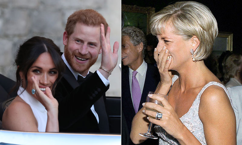 El anillo de la princesa Diana que desde hoy lleva Meghan