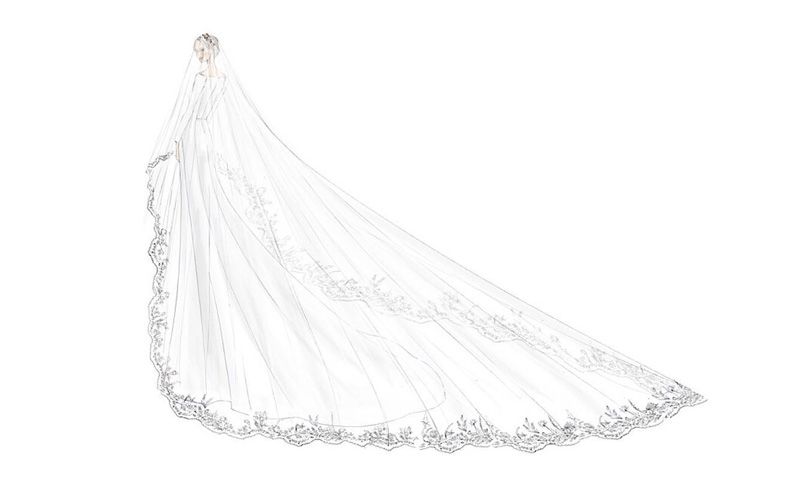 Boda príncipe Harry y Meghan Markle: detalles del vestido y bocetos Boda príncipe Harry y Meghan Markle: detalles del vestido y bocetos