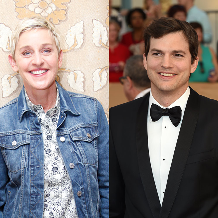 Ashton Kutcher dona una millonaria cantidad a Ellen DeGeneres… ¡en criptomonedas!