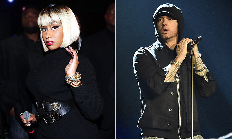 ¿Amor o música? Eminem y Nicki Minaj avivan los rumores de romance con sus mensajes en redes