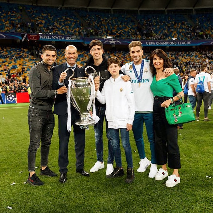 La familia de Zidane, siempre su gran apoyo