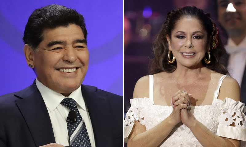 Maradona e Isabel Pantoja