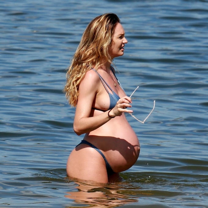 EXCLUSIVA: Candice Swanepoel, una top a punto de dar a luz en las playas brasileñas