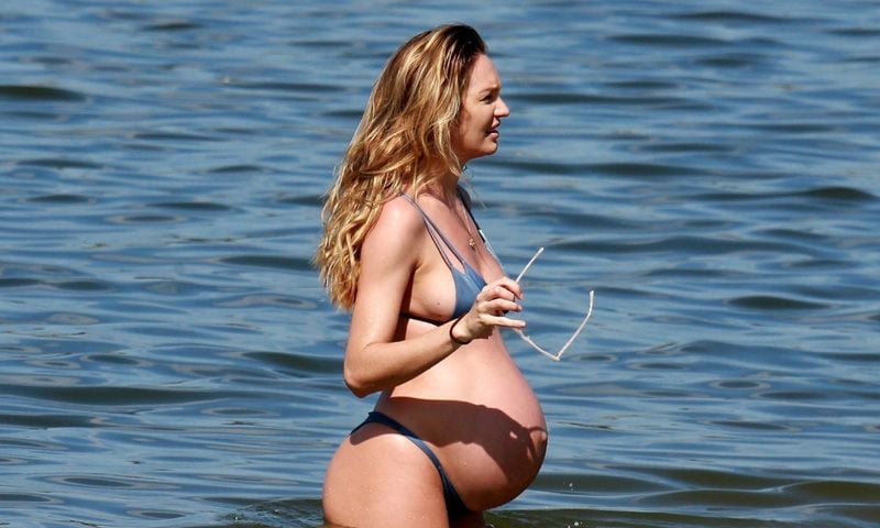EXCLUSIVA: Candice Swanepoel, una top a punto de dar a luz en las playas brasileñas