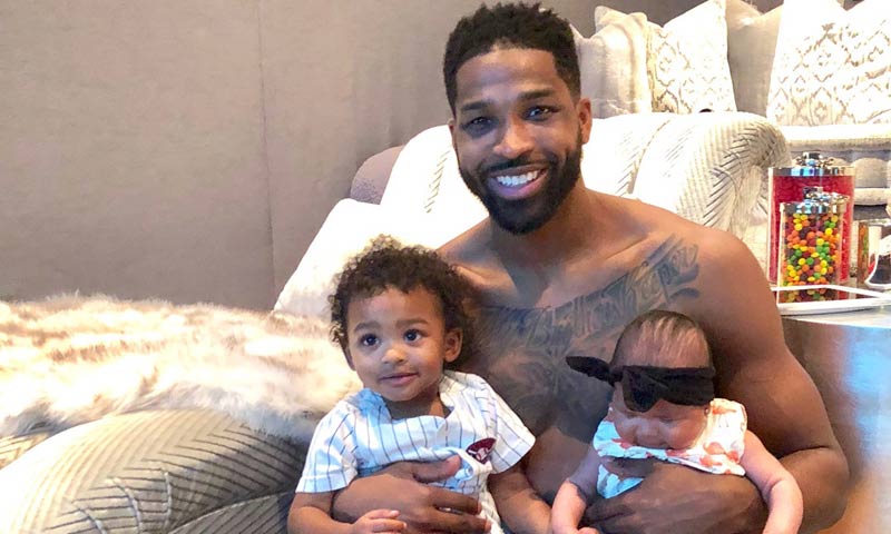 Tristan Thompson, primer posado con True, la hija que tiene con Khloé Kardashian