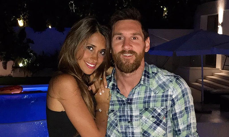 Leo Messi y Antonela Rocuzzo