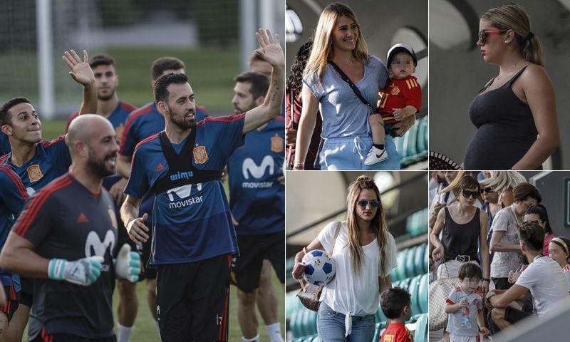 Anna Ortiz, Elena Galera... reunión de WAG´s en los entrenamientos de la selección