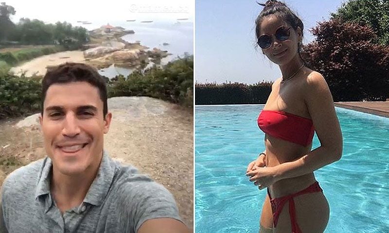 La visita de Olivia Munn a Álex González en Galicia
