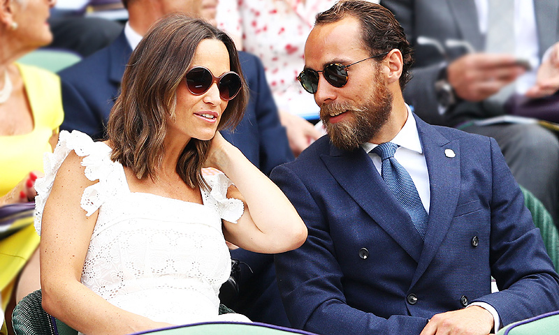 Pippa Middleton presume de embarazo en Wimbledon junto a su hermano