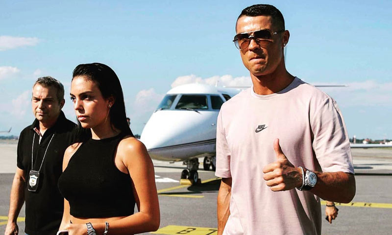 Cristiano Ronaldo y Georgina Rodríguez en Turín