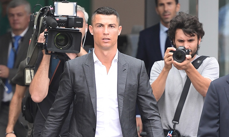 Cristiano Ronaldo ya está en Turín 