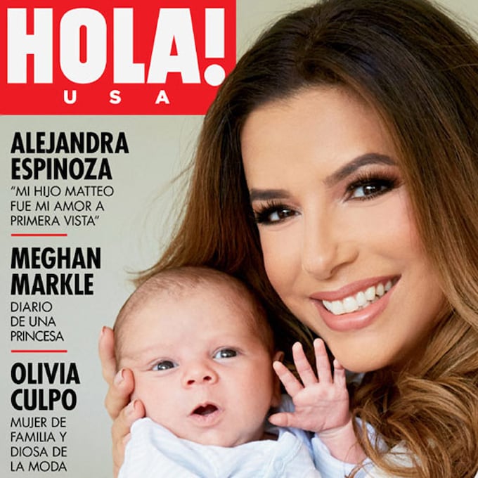 Exclusiva mundial en HOLA! USA: Eva Longoria Bastón, en casa con su bebé Santiago Enrique