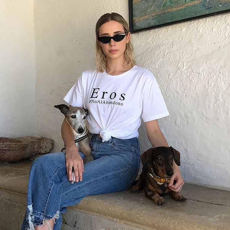 Lulu Figueroa-Domecq lucha contra el abandono de animales con esta camiseta solidaria