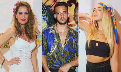 Carles Puyol y Vanesa Lorenzo, Mar Saura o Mimi de OT, contagiados por el espíritu 'Flower Power' en Ibiza