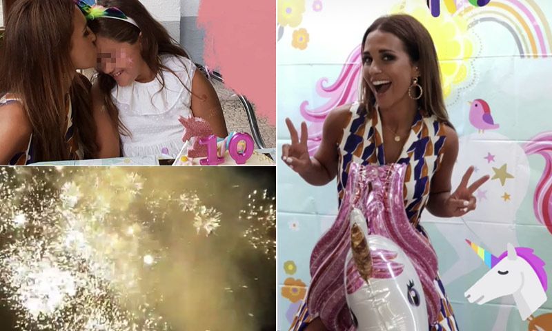 Fuegos artificiales, unicornios y el baile de moda en el cumpleaños de Daniella Bustamante
