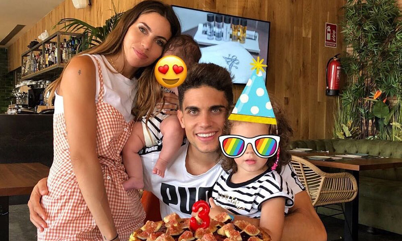 Así de felices han celebrado Melissa Jiménez y Marc Bartra el cumpleaños de su hija Gala