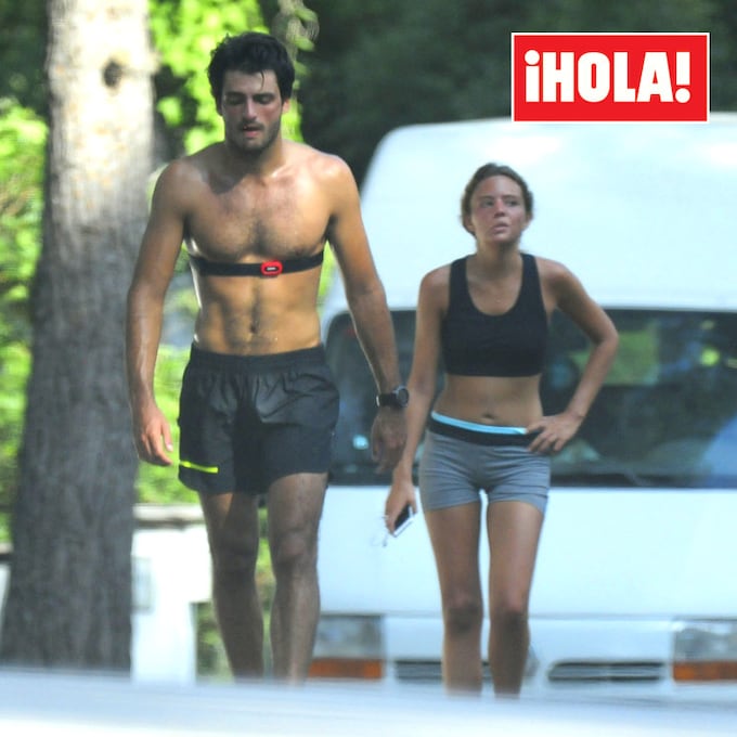 EXCLUSIVA: Carlos Sainz Jr, el mejor compañero de 'running' de su novia, Isabel Hernáez