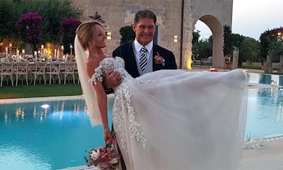 Los románticos vídeos de la boda de David Hasselhoff y Hayley Roberts