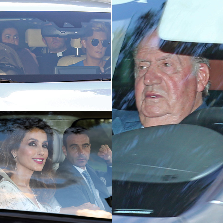 El rey Juan Carlos asiste al bautizo de Carlos, el hijo de María Zurita