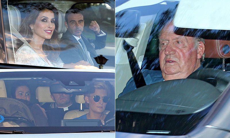 El rey Juan Carlos asiste al bautizo de Carlos, el hijo de María Zurita