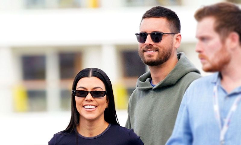 Kourtney Kardashian y Scott Disick vuelan con sus hijos a Nueva York