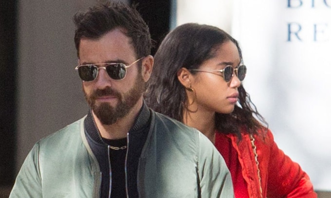 Justin Theroux y Laura Harrier