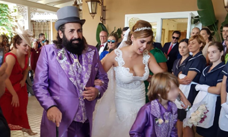 Juan Miguel Martínez en la boda de su hija