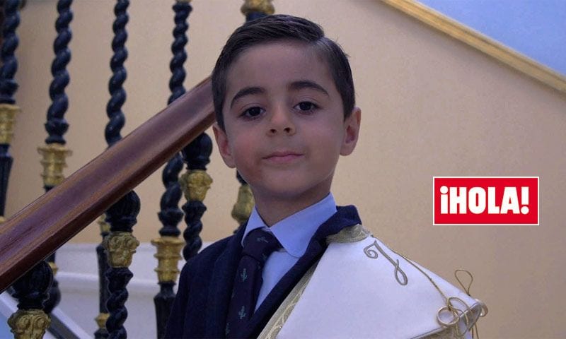 El pequeño José María, un 'minitorero' en la boda de su padre, Ortega Cano