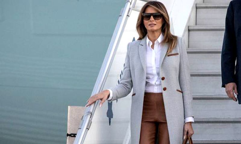 Un avión en el que volaba Melania Trump es obligado a aterrizar por humo en la cabina