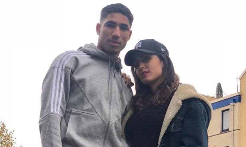 Hiba Abouk felicita a su novio, el futbolista Achraf Hakimi, con una dedicatoria de lo más deportiva