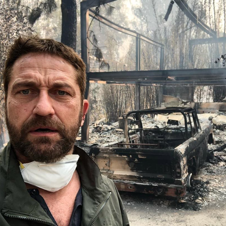 Así han vivido Gerard Butler, Charlie Sheen o Lady Gaga la catástrofe de los incendios en California