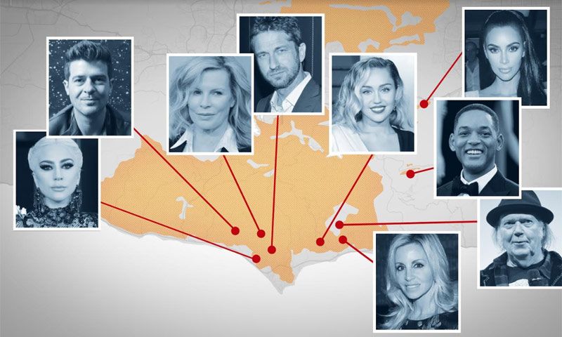 Casas destrozadas y huidas desesperadas: el desolador mapa que dejan los incendios en la California de las 'celebrities'