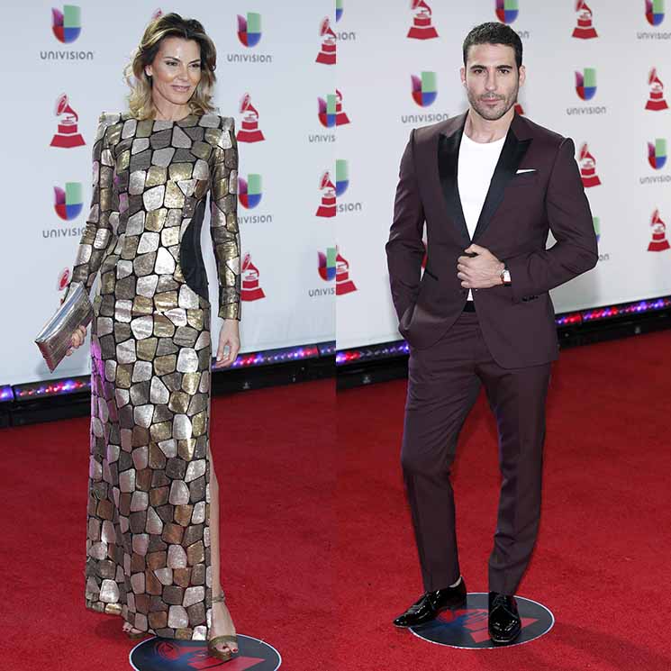 Desfile de españoles en la alfombra roja de los Grammy Latinos