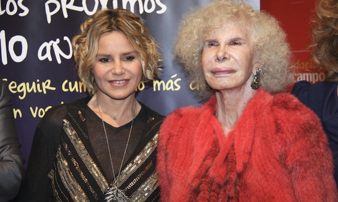 Eugenia Martínez de Irujo y su madre