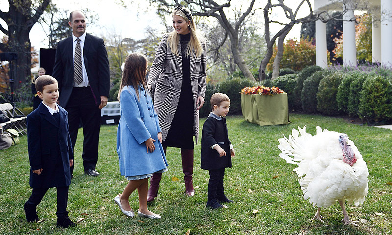 La vuelta de Barron, las travesuras de los hijos de Ivanka... Los Trump celebran Acción de Gracias