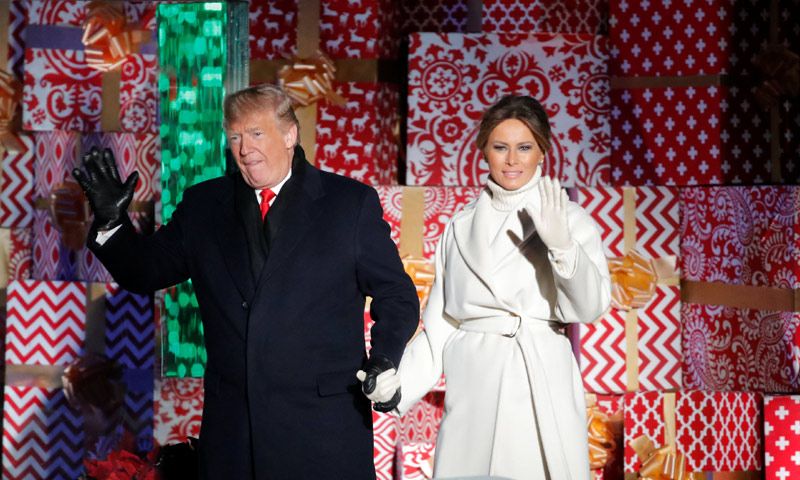¡Ya es Navidad en Washington! Los Trump inauguran el tradicional y esperado encendido de luces