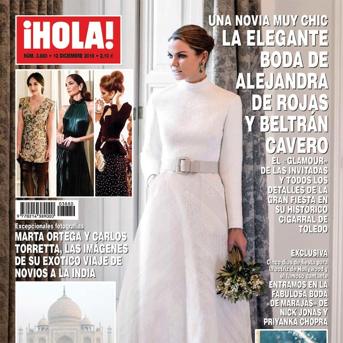 En ¡HOLA!, la elegante boda de Alejandra de Rojas y Beltrán Cavero