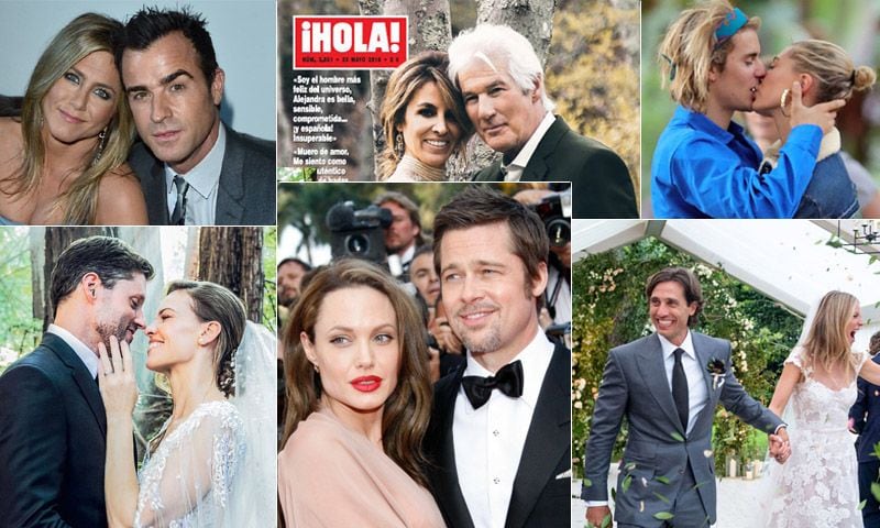2018, un año de grandes bodas y divorcios en Hollywood