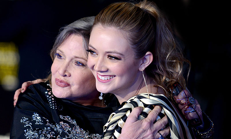 El sentido homenaje de Billie Lourd a su madre Carrie Fisher en el aniversario de su muerte