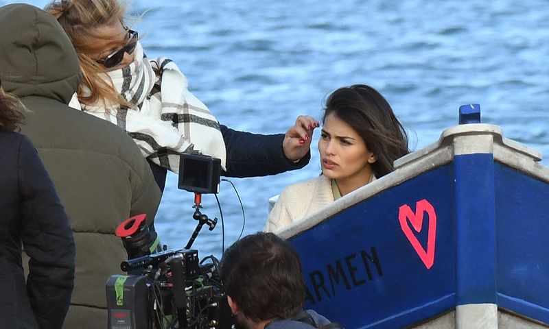 ¡Imparable! Sara Sálamo, una feliz premamá en el rodaje de su próxima serie