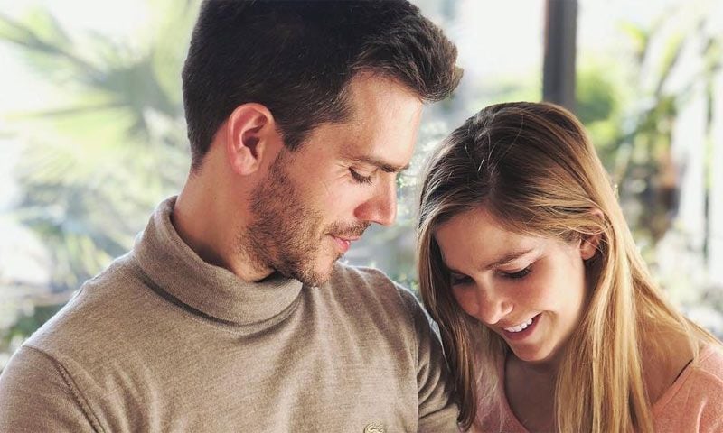 Natalia Sánchez y Marc Clotet comparten la primera foto de familia con su hija