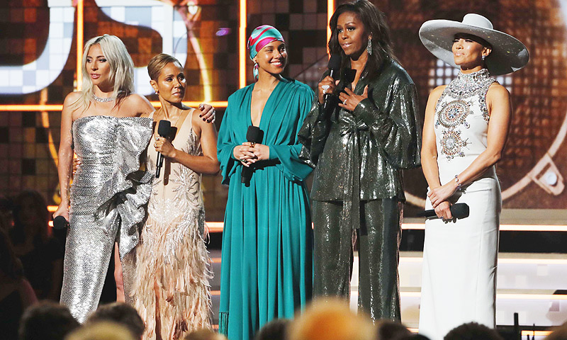 La aparición sorpresa de Michelle Obama que revolucionó los Grammy