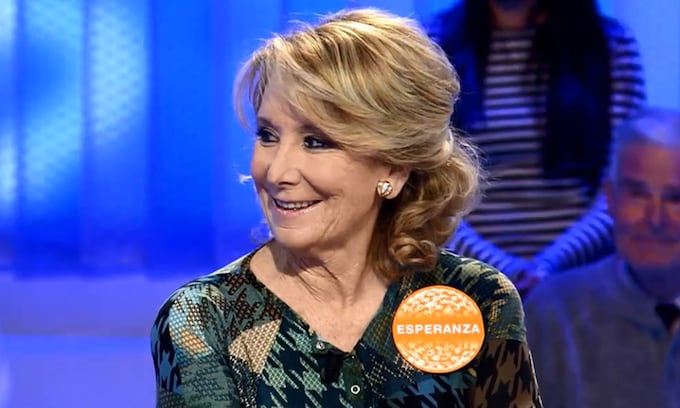 Esperanza Aguirre en 'Pasapalabra'